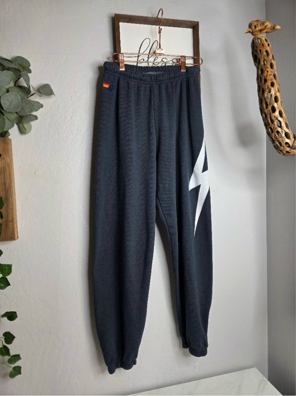 Aviator Nation Charcoal Bolt Sweatpants